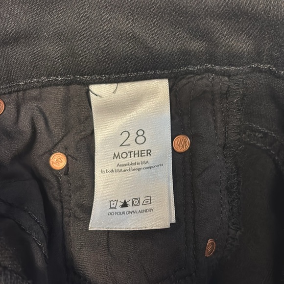 MOTHER The Tomcat Black Ankle Jeans Size 28 - Picture 12 of 16